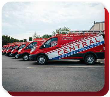 central work vans parked
