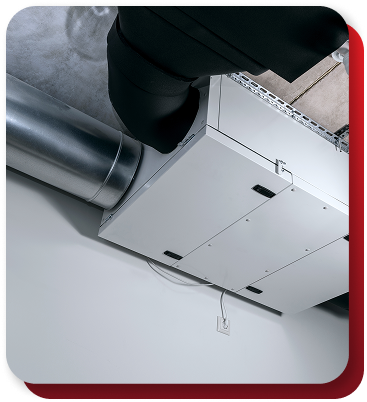 a heat recovery ventilator installed